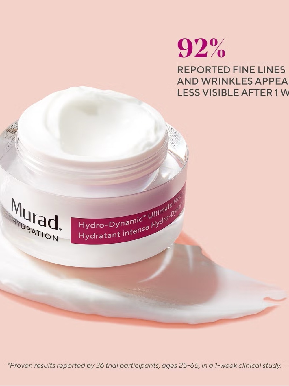 Murad Hydration Moisture Cream - White & Pink Accents